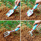 10PCS Purple Garden Tools Set & 11PCS Blue Gardening Gifts for Mom