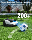 ECOVACS Goat O1000 LiDAR PRO Robot Lawn Mower, Wire-Free Mapping with LiDAR Navigation, AI Obstacle Avoidance, Smart Edge Mowing, App Control, for Lawns Up to 1/4 Acre