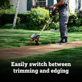 Worx Cordless String Trimmer & Lawn Edger, 12" Electric Weed Wacker with Command Feed, 20V Weed Eater with 4.63 LBS, Batteries & Charger Not Included, WG163.9