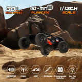 HAIBOXING Remote Control Car,1:12 Scale 4x4 RC Cars Protector 38+ KM/H Speed, 2.4G All-Terrain Off-Road Truck Toy Gifts for Boys and Adults Included Two Rechargeable Batteries Provide 40+ Min Playtime