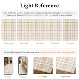 WondRg 12x15 Beige Plaid Living Room Area Rug