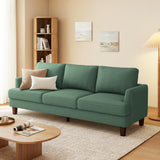 Gericco Mid Century Modern 89" 3-Seater Couch for Living Room, Green