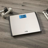 Eat Smart Precision 550 Pound Extra-High Capacity Digital Bathroom Scale, Extra-Wide Platform, Stainless Steel Body Weight Scale with Step-On Tech, Silver