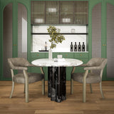 LEEMTORIG Faux Leather Dining Chairs with Arms, Mid-Century Dining Room Chairs with Supportive Back, Solid Wood Boss Caption's Chairs Office Desk Chairs, Game Poker Chairs, Soft Light Grey CY-NX173-UA