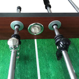 Hathaway Metropolitan 54 inch Foosball Table Adult Size for Family Game Rooms - With Smooth Playfield, Dual Abacus Scoring, Weighted Players, Sturdy Leg Levelers & 2 Foosballs - Cherry Finish