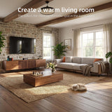 NessCarsti Modern 4-Seater Upholstered Fabric Sofa for Living Room, 111.8"