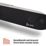 Video Bar for Large Conference Rooms Poly (Plantronics + Polycom) - Premium 4K Audio & Video Conferencing Solution Plantronics