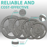 Fitvids Cast Iron 1" Standard Weight Plates Including 5FT Standard Barbell Bar & Star Locks, 95 Pounds Set