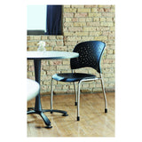 Guest Chair Straight Leg with Round Back, (Qty. 2), Blk Safco