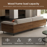 NessCarsti Modern 4-Seater Upholstered Fabric Sofa for Living Room, 111.8"