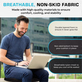 Comforts Seat Cushions | Office Chair Cushions for Desk, Car, Wheelchair| Ergonomic Memory Foam Seat Cushion
