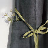 HANEE Kitchen Apron for Women, Men (Dark Gray) Linen Cooking Aprons with pocket