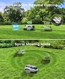 YARDCARE N1600 PRO Wireless Robot Lawn Mower, RTK+Vision Navigation, 0.4 Acre Coverage, APP Smart Control, Multi-Zone Mowing, Ordered Cutting Path, Smart Robot Lawn Mower for Yards