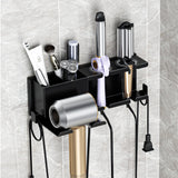 MAYZOLOP Hair Dryer Holder, Hair Tool Organizer, Blow Dryer Hanger Wall Mount for Dryer Hook, Bathroom Space-Saving Blow Dryer Organizer, Curling Irons Storage Wall Mounted