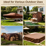 Tarp 40x60 Feet 10 Mil Heavy Duty Waterproof Tarp,10 Pack Bulk Full Pallet, Large Multipurpose Cover with Brass Grommets and Reinforced Edges, UV Resistant Thick Poly Tarps for Outdoor Camping