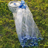 Cast Nets for Fishing Saltwater Fishing Net with Aluminum Ring for Bait Trap Fish Throw Net for Bait Fishing Cast Net 6FT CINGHI LUSSO