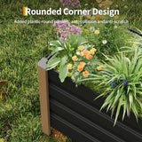 Garvee 39"x16"x18" Gary Aluminum Raised Garden Planter Box, 2-Pack