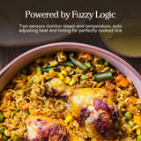 Our Place Rice Cooker | Compact Rice Cooker 3-Cup Uncooked / 6-Cup Cooked with Ceramic Nonstick Inner Pot | Fuzzy Logic Multi-Cooker for White & Brown Rice, Oatmeal & Grains | Delay Timer & Auto Keep Warm | Steam