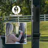 Backyard Discovery Sarasota 20' x 10' Galvanized Steel Louvered Pergola Kit with Adjustable Roof