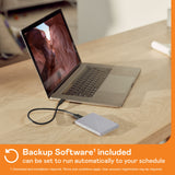 WD 5TB My Passport Ultra for Mac Silver, Portable External Hard Drive