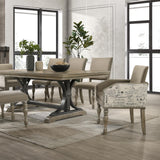 Roundhill Furniture Birmingham Dining Set, One Size, Driftwood Finish
