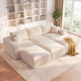 Living&Giving 113" Boneless Sofa Bed Sectional Couch for Living Room