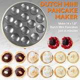 Mini Pancakes Maker Machine, Dutch Mini Pancake Griddle | Yellow Baker's Friend