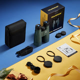 15x52 HD Binoculars for Adults High Powered with Upgraded Phone Adapter - Large View Binoculars with Clear Low Light Vision - Lightweight Waterproof Binoculars for Hunting Bird Watching Travel Cruise GIGAPENGUIN