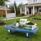 Doppy Push Cart Dolly 660 lbs, Foldable Moving Platform Truck with Swivel Wheels for Loading