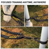 POWER GUIDANCE Battle Rope, 1.5/2 Inch Diameter Poly Dacron 30, 40, 50Ft Length Exercise Equipment for Home Gym & Outdoor Workout, Battle Rope Anchor Included POWER GUIDANCE