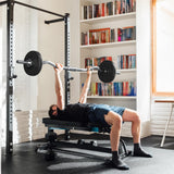 Yaheetech Barbell Weight Set - Olympic Curl Bar & 6 Olympic Weights & 2 Olympic Barbell Clamps for Lifts 44LB Yaheetech