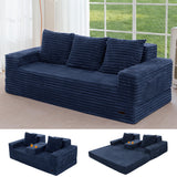 MAXYOYO Sofa Bed, 80-Inch Oversized Boneless Loveseat, 2 Cup Holders