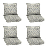 Arden Outdoor Deep Seat Cushion Set (4-Pack), 24 in x 24 in, Weather-Proof, Rain-Proof, Fade Resistant Patio Cushion for Chair