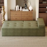 NessCarsti 79" Compact Convertible Sofa Bed, Cloud Loveseat for Apartment