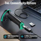 Tera Barcode Scanner with Battery Indicator: 1D Wireless, 5100 Teal