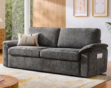 FORTEVA 78in Loveseat Sofa, Cloud Couch for Living Room, Dark Grey