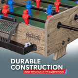 GoSports 32 Inch Tabletop Foosball Game Set - Mini Foosball Table - Oak