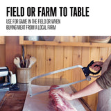 Weston Butcher Meat and Bone Saw with 16 Inch Stainless Steel Serrated Blade with Quick Release Handle (47-1601)