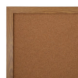 Office Depot® Brand Cork Bulletin Board, 48" x 96", Wood Frame with Oak Finish
