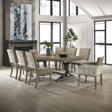 Roundhill Furniture Birmingham Dining Set, One Size, Driftwood Finish