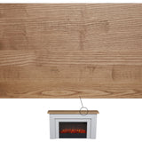 Real Flame Malie 68" Landscape Electric Fireplace with Mantel for Living Room or Bedroom, Replaceable Fireplace Insert Heater, Realistic Log and Flame Effect, Remote Control, Timer