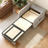 NessCarsti 1-Seater Pull-Out Sofa Bed with Hidden Storage for Small Space