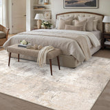 WondRg 12x15 Beige Grey Abstract Area Rug