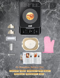 KBS 3LB Programmable Bread Maker,20-in-1 Automatic Bread Machine with Ceramic Pan & Fruit Dispenser, 750W Dual Heaters Bread Maker Machine with Quiet Brushless Motor,Stainless Steel,15H Timer,3 Colors