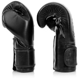 Fairtex BGV14 Muay Thai Boxing Microfibre Gloves for Men, Women, Kids | MMA Gloves, Kickboxing, Gym, Workout | Premium Quality, Light Weight & Shock Absorbent Boxing Gloves- (Solid Black/14oz) Fairtex