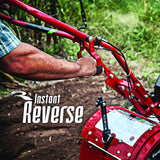 EARTHQUAKE Victory Rear Tine Tiller, Powerful 209cc 4-Cycle Viper Engine, Rugged Bronze Gear Transmission, Red/Black