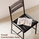 Dining Table Set for 2, Small Kitchen Table with Upholstered Chairs for Kitchen & Dining Room
