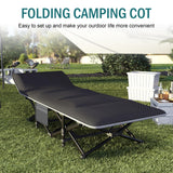 Mopaicot Camping Cot for Adults, Folding Bed with Comfortable Cushion, Tent Portable Sleeping Bed with Carry Bag for Camp, Office Use, Outdoor, Traveling Supports 450 lbs