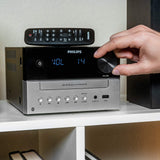 CD Player and Stereo System for Home - Compact Radio Player with Bookshelf Speakers PHILIPS