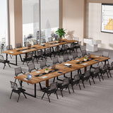 Tribesigns 8FT Large Conference Table for 10 People, Industrial 94.5-Inch Meeting Table